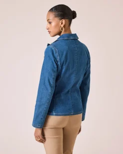 Clearance Denim-Blazer Jacken & Mäntel