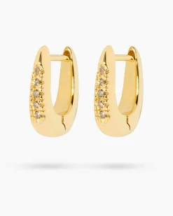 New Diamant-Creolen 0,10 ct Ohrringe