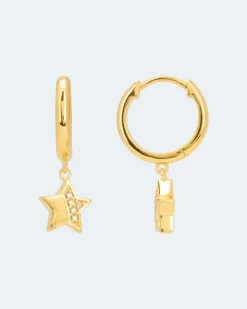 Diamant-Creolen 0,05 ct Ohrringe