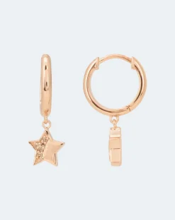 Diamant-Creolen 0,05 ct Ohrringe