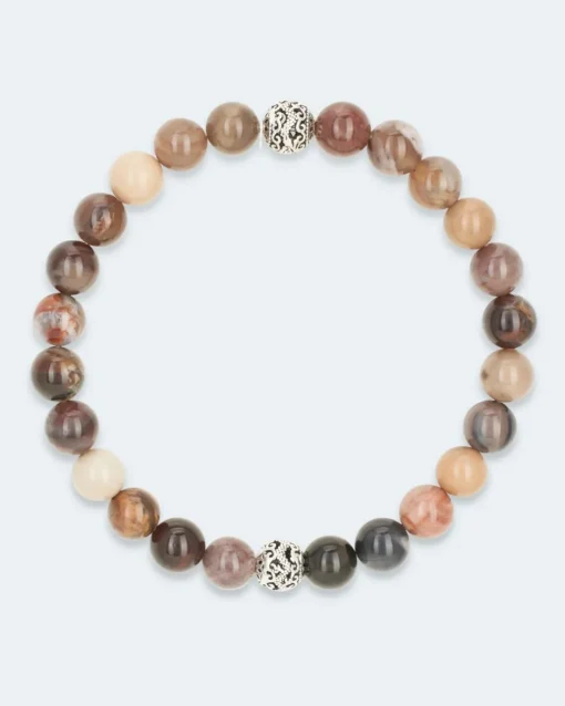 Best Edelstein-Armband mit Silber-Beads Armbänder
