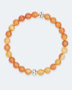 Best Edelstein-Armband mit Silber-Beads Armbänder