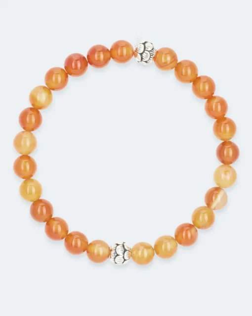 Best Edelstein-Armband mit Silber-Beads Armbänder