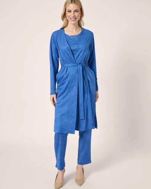 New Faux Velours Long Cardigan Strickware