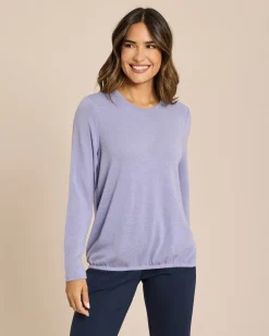 Online Feinstrick Shirt mit Elastischem Bund Shirts & Tops