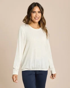 Online Feinstrick Shirt mit Elastischem Bund Shirts & Tops