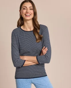 Best Feinstrick-Pullover gestreift Strickware