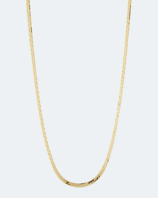 Clearance Flache Panzerkette Halsketten & Colliers