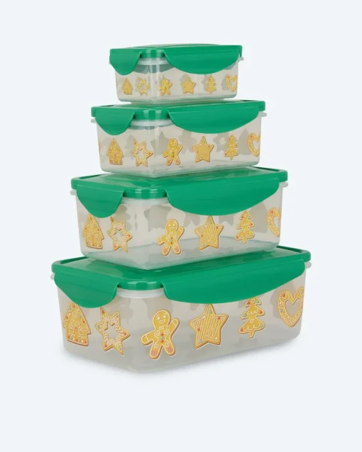 Sale Frischhaltedosenset Weihnachten 4tlg Frischhaltedosen