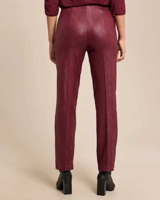 Online Gerade Schlupfhose mit Animal Print Hosen