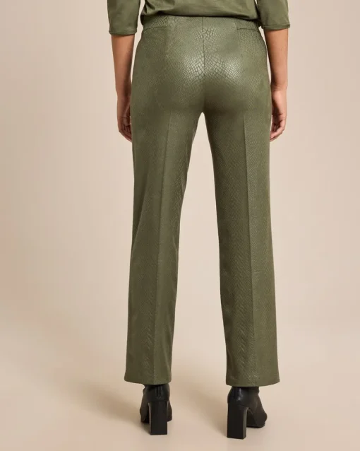 Online Gerade Schlupfhose mit Animal Print Hosen