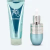 New Gesichtspeeling und -serum Gesichtspflege