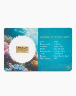 New Goldbarren Great Barrier Reef, 5tlg. Münzen