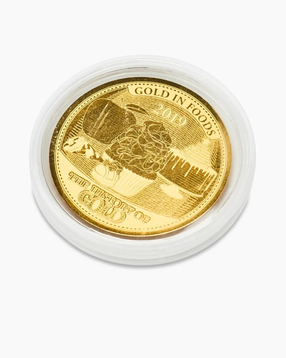 Goldmünze History of Gold: Lebensmittel Münzen