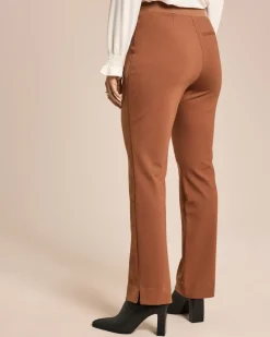 Online Hose Materialmix mit ausgestelltem Saum Hosen