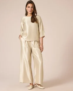 Hose mit Glanzeffekt Hosen