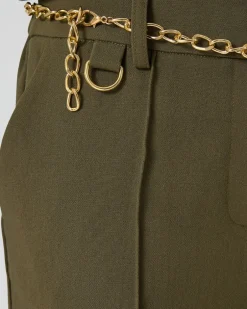 Clearance Hose mit Kettengürtel Hosen