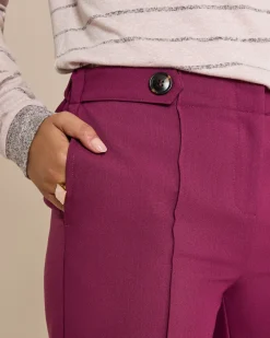 Hot Hose mit Knopfdetail Hosen