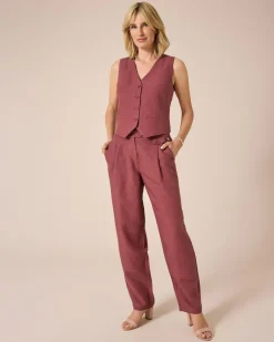 Discount Hose mit Leinen Hosen