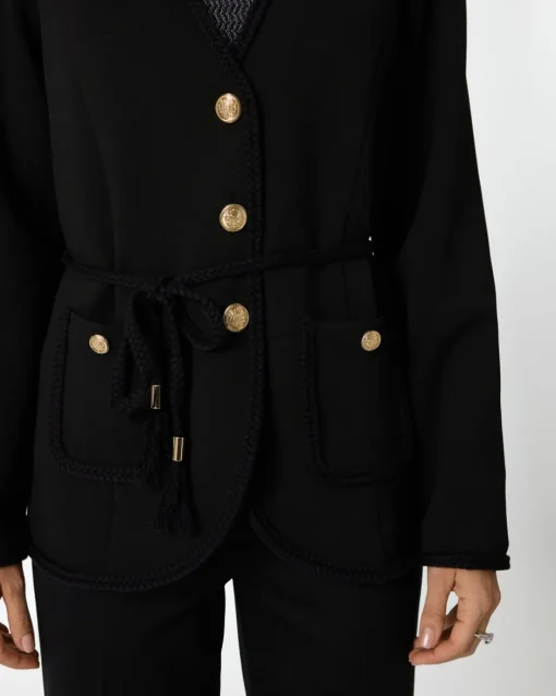 New Jacke "Couture" mit Flecht-Details Shirts & Tops