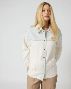 Hot Jacke im Strick-Denim-Mix Jacken & Mäntel
