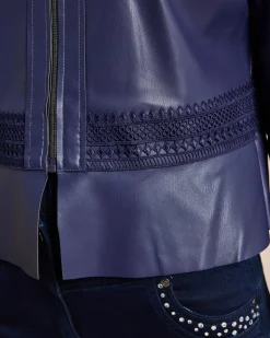 Hot Jacke Lederimitat mit Schößchen Jacken & Mäntel