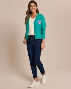 Clearance Jeans mit Schleifen-Gürtel Jeans|Hosen
