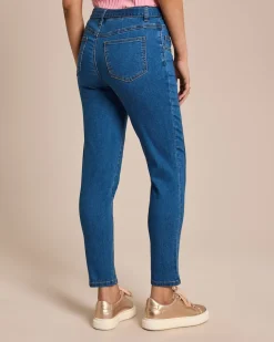 Clearance Jeans mit Schleifen-Gürtel Jeans|Hosen