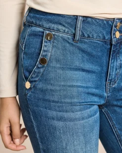Jeans mit Tencel und Knöpfen Jeans|Hosen