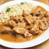 Outlet Kalbsragout in Kräuterrahmsoße Lebensmittel