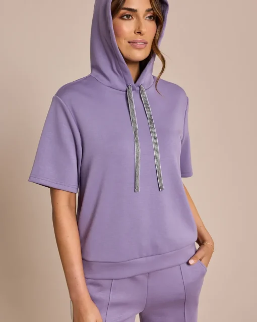 Hot Kapuzen-Shirt mit Bändern Shirts & Tops