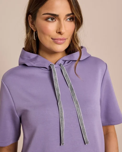 Hot Kapuzen-Shirt mit Bändern Shirts & Tops