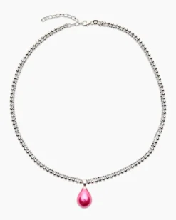 Clearance Kette + Anhänger mit MK-Perle Halsketten & Colliers