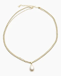 Clearance Kette + Anhänger mit MK-Perle Halsketten & Colliers