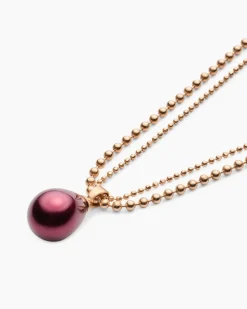 Clearance Kette + Anhänger mit MK-Perle Halsketten & Colliers