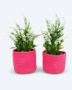 Sale Kunstlavendel im Deko-Korb, 4tlg. Dekoration