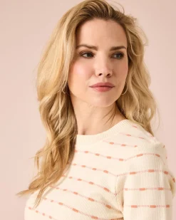 Online Kurzarmpullover mit Struktur Strickware