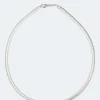 Discount Lederband mit Silberverschluss Halsketten & Colliers