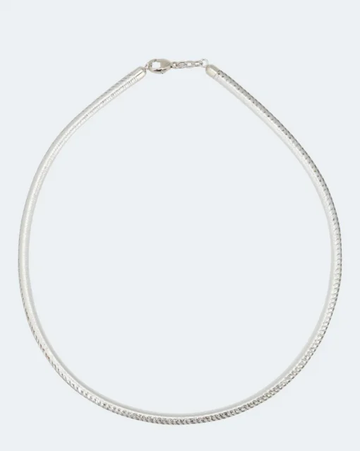 Discount Lederband mit Silberverschluss Halsketten & Colliers