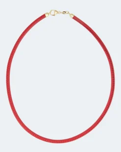 Discount Lederband mit Silberverschluss Halsketten & Colliers