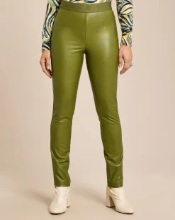 Online Lederimitathose mit Logo Bund Hosen