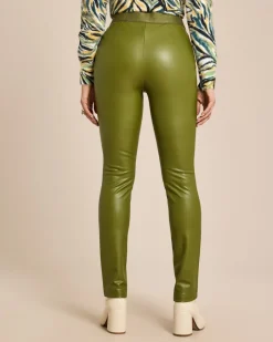 Online Lederimitathose mit Logo Bund Hosen