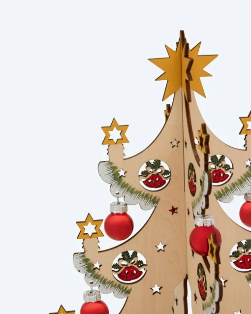 Sale LED-Holzdekoration "Weihnachtsbaum" Dekoration