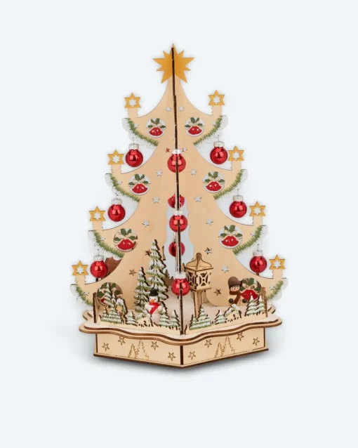 Sale LED-Holzdekoration "Weihnachtsbaum" Dekoration