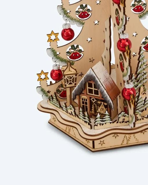 Sale LED-Holzdekoration "Weihnachtsbaum" Dekoration