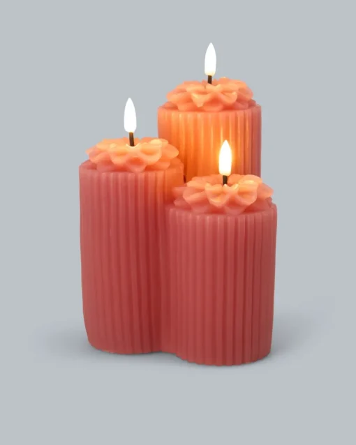 Clearance LED-Kaminkerzen "Blüte" Dekoration