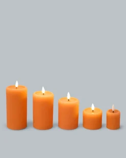 Online LED-Kerzen mit Touch-Sensor, 5tlg. Dekoration
