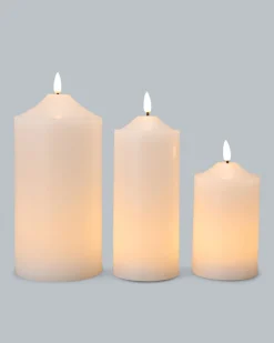 Discount LED-Kerzen, 3tlg. Dekoration