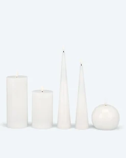 Discount LED-Kerzen-Mix Glossy, 5tlg. Dekoration