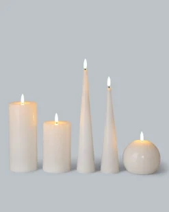Discount LED-Kerzen-Mix Glossy, 5tlg. Dekoration